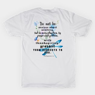 Philippians 4:6 Bible Verse T-Shirt